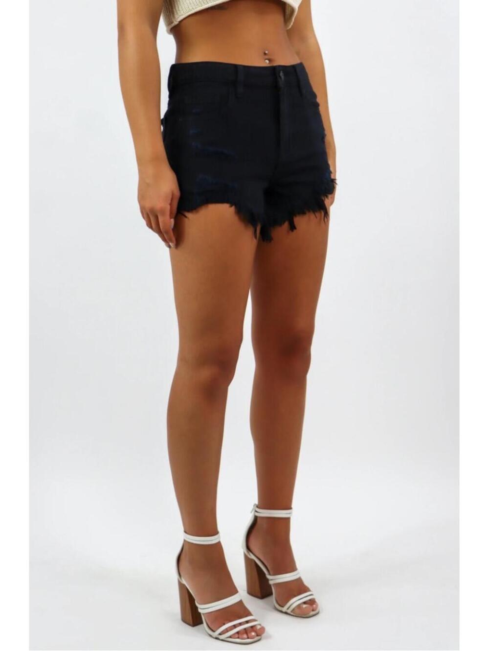 SHEIN XL destructed denim shorts